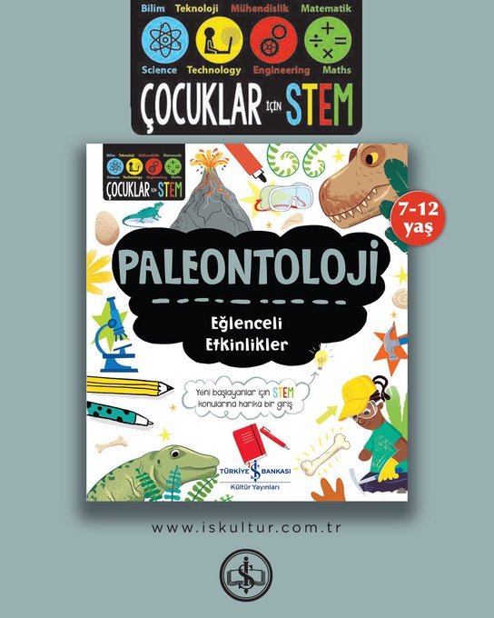 “Paleontoloji – Eğlenceli Etkinlikler”, Türkiye İş Bankası Kültür Yayınlarından çıktı